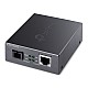 10/100Mbps WDM Media Converter with 1-Port PoE - 100 Mbit/s - SC - Wired - 100 m - 9/125 µm - Black