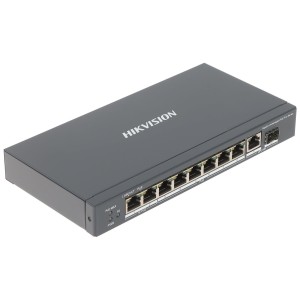 Switch PoE Hikvision neadministrabil, 8 porturi PoE, Gigabit, DS-3E0510HP-E
