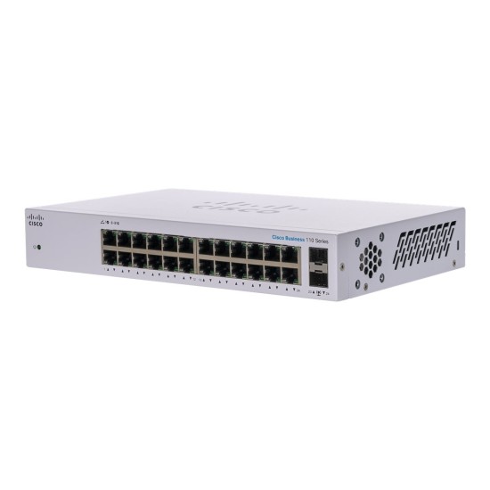 CBS110-24T-EU | Cisco | Cisco CBS110-24T-EU Unmanaged 24-port GE, 2x1G SFP Shared Cisco CBS110-24T-EU Unmanaged 24-port GE, 2x1G SFP Shared
