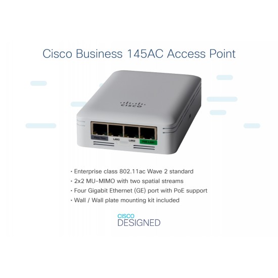 CBW145AC-E | Cisco | Cisco CBW145AC-E puncte de acces WLAN Gri Power over Ethernet (PoE) Suport Cisco CBW145AC-E puncte de acces WLAN Gri Power over Ethernet (PoE) Suport
