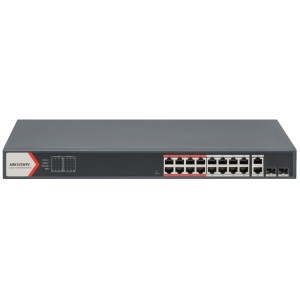 Switch PoE Hikvision Smart Managed, 16 porturi PoE, Fast Ethernet, DS-3E1318P-EI(B) Switch PoE Hikvision Smart Managed, 16 porturi PoE, Fast Ethernet, DS-3E1318P-EI(B)