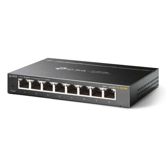 TL-SG108E | TP-LINK | Switch Easy Smart, 8 porturi RJ45 Gigabit, Managed - TP-Link TL-SG108E Switch Easy Smart, 8 porturi RJ45 Gigabit, Managed - TP-Link TL-SG108E