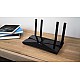 TP-Link Archer AX1500 router wireless Gigabit Ethernet Bandă dublă (2.4 GHz/ 5 GHz) Negru