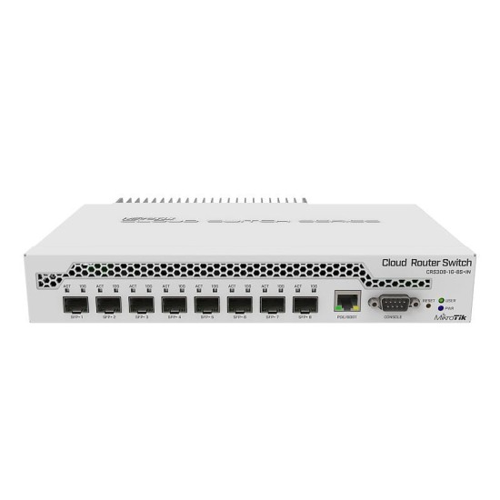 CRS309-1G-8S+IN | Mikrotik | Management Switch 1 x Gigabit, 8 x SFP+ - Mikrotik CRS309-1G-8S+IN Management Switch 1 x Gigabit, 8 x SFP+ - Mikrotik CRS309-1G-8S+IN