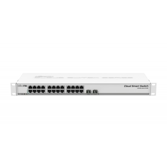 CSS326-24G-2S+RM | Mikrotik | Smart Management Switch, 24 x Gigabit, 2 x SFP+ 10Gbps - Mikrotik CSS326-24G-2S+RM Smart Management Switch, 24 x Gigabit, 2 x SFP+ 10Gbps - Mikrotik CSS326-24G-2S+RM