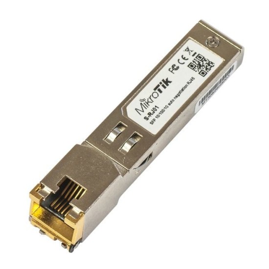 S-RJ01 | Mikrotik | Modul RJ45 SFP 10/100/1000M - Mikrotik S-RJ01 Modul RJ45 SFP 10/100/1000M - Mikrotik S-RJ01