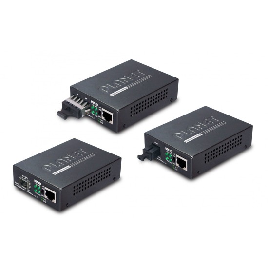 PLANET GT805A convertoare media pentru rețea 1000 Mbit/s Multimodală Negru