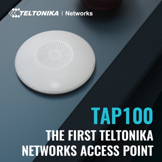 TAP100001000 | Teltonika | Teltonika · Accesspoint· TAP100· 2x1· Wi-Fi 4· 300Mbit· 1x 10/100· 15W PoE - Access Point - 0,1 Gbps 300 Mbit/s Alb Power over Ethernet (PoE) Suport Teltonika · Accesspoint· TAP100· 2x1· Wi-Fi 4· 300Mbit· 1x 10/100· 15W PoE - Access Point - 0,1 Gbps 300 Mbit/s Alb Power over Ethernet (PoE) Suport