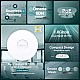 Access Point Wi-Fi 6, AX1800 Dual-Band, 4/5 dBi, 1 x RJ45 Gigabit, PoE, adaptor DC - TP-Link Omada EAP610 – TP-LINK EAP610