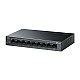 Switch LiteWave, 8 x RJ45 10/100 Mbps PoE, 1 x RJ45 10/100 Mbps, Buget PoE 63W, Unmanaged - TP-Link LS109P
