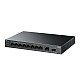 Switch LiteWave, 8 x RJ45 1G PoE, 1 x SFP 1G, 1 x RJ45 1G, Buget PoE 61W, Unmanaged - TP-Link LS1210GP