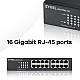 Zyxel GS1100-16 Fara management Gigabit Ethernet (10/100/1000)