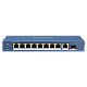 Switch 8 porturi Gigabit PoE, 1 port RJ45, 1 port SFP - HIKVISION DS-3E0510P-E