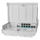 Smart Switch outdoor, 8 x Gigabit (7 PoE in), 2 x SFP+ 10Gbps - Mikrotik CSS610-1Gi-7R-2S+OUT