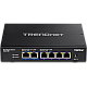 Switch 6 porturi, 4 x 2.5G si 2 x 10G , Fanless - TRENDnet TEG-S762