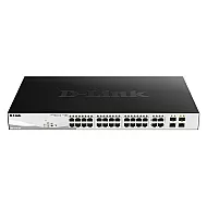 D-Link DGS-1210-28P/E switch Smart Gigabit 24 porturi PoE+ cu 4 porturi SFP pentru retele profesionale