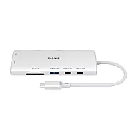 D-LINK DUP-A01 Hub USB C 10 in 1 cu HDMI RJ45 USB si Cititor Card