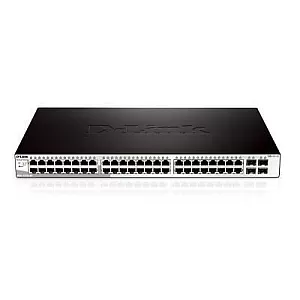 D-Link DGS-1210-52MP/E switch Smart Gigabit 52 porturi PoE+ cu management avansat pentru retele profesionale
