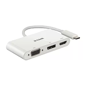 D-Link DUB-V310 adaptor USB-C multifunctional cu HDMI VGA si DisplayPort