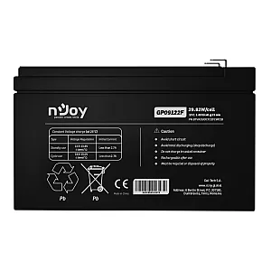 nJoy GP09122F baterie VRLA AGM 12V 9Ah pentru UPS și sisteme standby