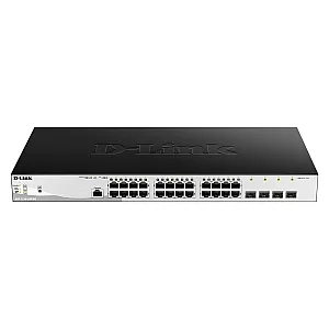 D-Link DGS-1210-28P/ME switch Smart Gigabit 24 porturi PoE+ pentru retele enterprise si ISP