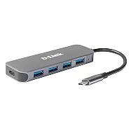D-Link DUB-2340 hub USB-C 4 porturi USB 3.2 pentru laptop si ultrabook D-Link DUB-2340 hub USB-C 4 porturi USB 3.2 pentru laptop si ultrabook