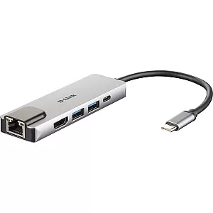 D-Link DUB-M520 hub USB-C 5 porturi multifunctional cu HDMI, Ethernet si Power Delivery