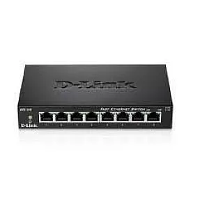 D-Link DES-108/E switch Fast Ethernet 8 porturi 10/100Mbps neadministrabil pentru birou si acasa