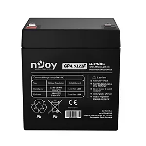 NJOY GP4.5121F – Baterie VRLA AGM 12V 4,5Ah
