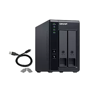 QNAP TR-002 – Enclosure DAS cu 2 Bay-uri, USB-C, RAID Hardware