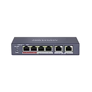 Hikvision DS-3E0106P-E/M – Switch PoE neadministrabil, 4 porturi Fast Ethernet + 2 porturi uplink Hikvision DS-3E0106P-E/M – Switch PoE neadministrabil, 4 porturi Fast Ethernet + 2 porturi uplink