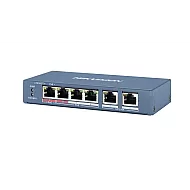 Hikvision DS-3E0106HP-E – Switch PoE neadministrabil, 4 porturi Fast Ethernet + 2 porturi uplink Hikvision DS-3E0106HP-E – Switch PoE neadministrabil, 4 porturi Fast Ethernet + 2 porturi uplink