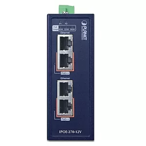 PLANET IPOE-270-12V Injector PoE Industrial 2 Porturi Gigabit 12V