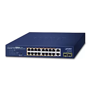 PLANET 16-Port 10/100/1000T 802.3at PoE Unmanaged Gigabit Switch