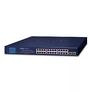 PLANET GSW-2620VHP Switch Gigabit 24×10/100/1000 + 2×SFP 802.3at PoE+