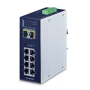 PLANET IGS-10020MT Switch Industrial Gestionat L2+/L4 8×Gigabit + 2×SFP