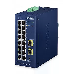 PLANET IGS-4215-16T2S-U Switch Gestionat Industrial L2/L4 16xGigabit + 2xSFP