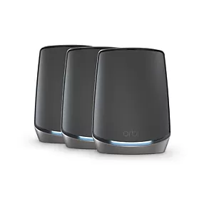 NETGEAR Orbi RBK863SB AX6000 Mesh WiFi System Black Edition AX6000 Tri-Band Wi-Fi 6