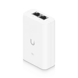 Ubiquiti U-PoE+ Adapter 48V 30W Gigabit PoE Plus Injector Alb
