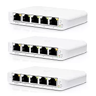 Ubiquiti UniFi Switch USW-FLEX-MINI 3-Pack Managed L2 5x1Gb PoE-in Ubiquiti UniFi Switch USW-FLEX-MINI 3-Pack Managed L2 5x1Gb PoE-in