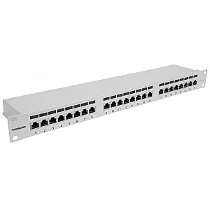 Intellinet 24-Port Cat6a FTP 1U Patch Panel Intellinet 24-Port Cat6a FTP 1U Patch Panel