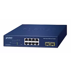 PLANET GS-2210-8T2S Switch Smart 8 × Gigabit RJ-45 + 2 × SFP