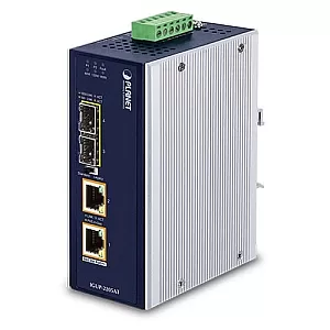 PLANET IGUP-2205AT Convertor Media Industrial Gigabit 2×SFP ↔ 2×RJ-45 IEEE 802.3bt PoE++