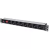 Intellinet 713986 1U 8-Port PDU 8 iesiri AC Rack 19 inch – Intellinet 713986