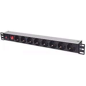 Intellinet 713986 1U 8-Port PDU 8 iesiri AC Rack 19 inch