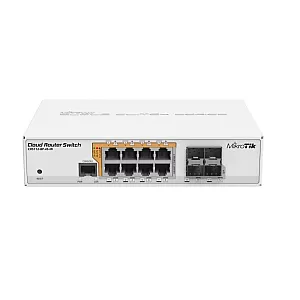 Management Switch, 8 x Gigabit cu PoE-out, 4 x SFP - Mikrotik CRS112-8P-4S-IN