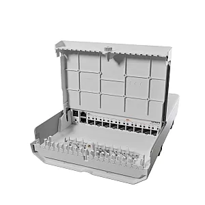 Switch netFiber 9, 4 x SFP+ 10G, 5 x SFP 1G, 1 x Gigabit (PoE-In), outdoor - MikroTik CRS310-1G-5S-4S+OUT