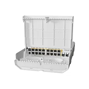 Smart Switch outdoor 16 x Gigabit PoE-Out, 2 x SFP+ - Mikrotik CRS318-16P-2S+OUT
