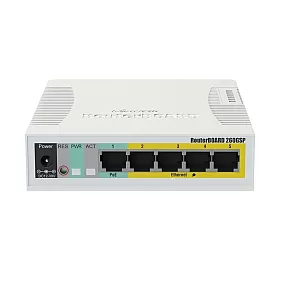 Smart Switch 5 x Gigabit (4 x PoE), 1 x SFP - Mikrotik CSS106-1G-4P-1S