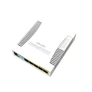 Smart Switch 5 x Gigabit (4 x PoE), 1 x SFP - Mikrotik CSS106-1G-4P-1S